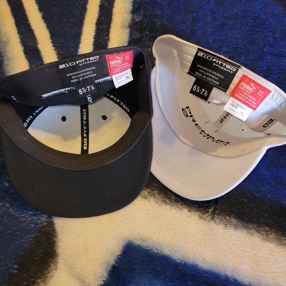 RICKIE FOWLER BLACK AND WHITE MONOLINE HATS SIZE S/M - Picture 3 of 3